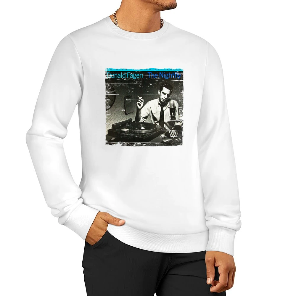 Donald Fagen The Nightfly Album Cover Distressed Image Men Pullover Sweatshirt