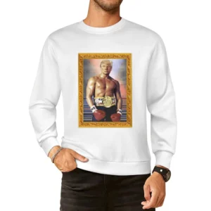 Donald Trump As Ivan Drago Rocky 4 Gold Frame Funny European Size Pullover Sweater
