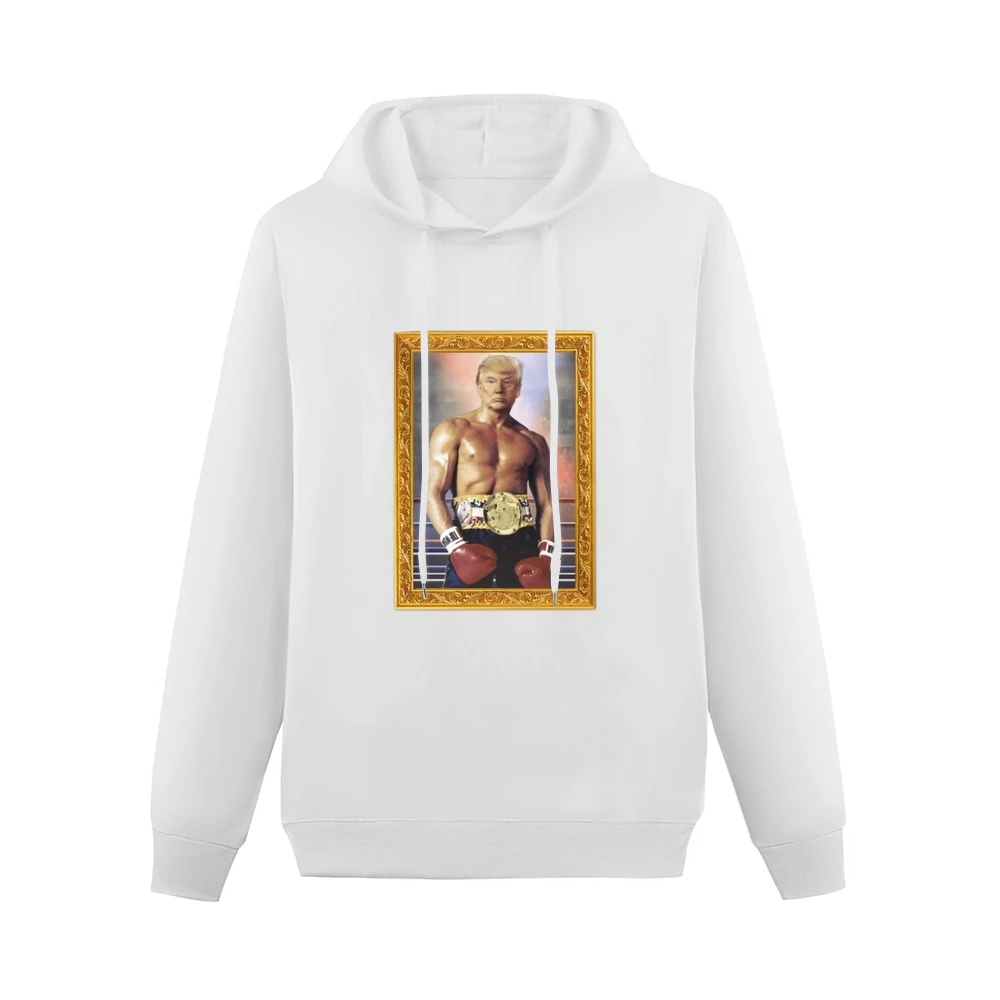 Donald Trump As Ivan Drago Rocky 4 Gold Frame Funny Men Hoodie Without Pocket