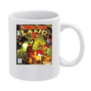 Donkey Kong Land 2 Game Boy Nintendo Old School Retro Video Game Fan D White Mug