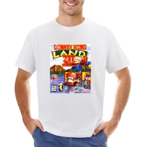 Donkey Kong Land 3 Game Boy Nintendo Old School Retro Video Game Fan D Asian Size Men T-Shirt