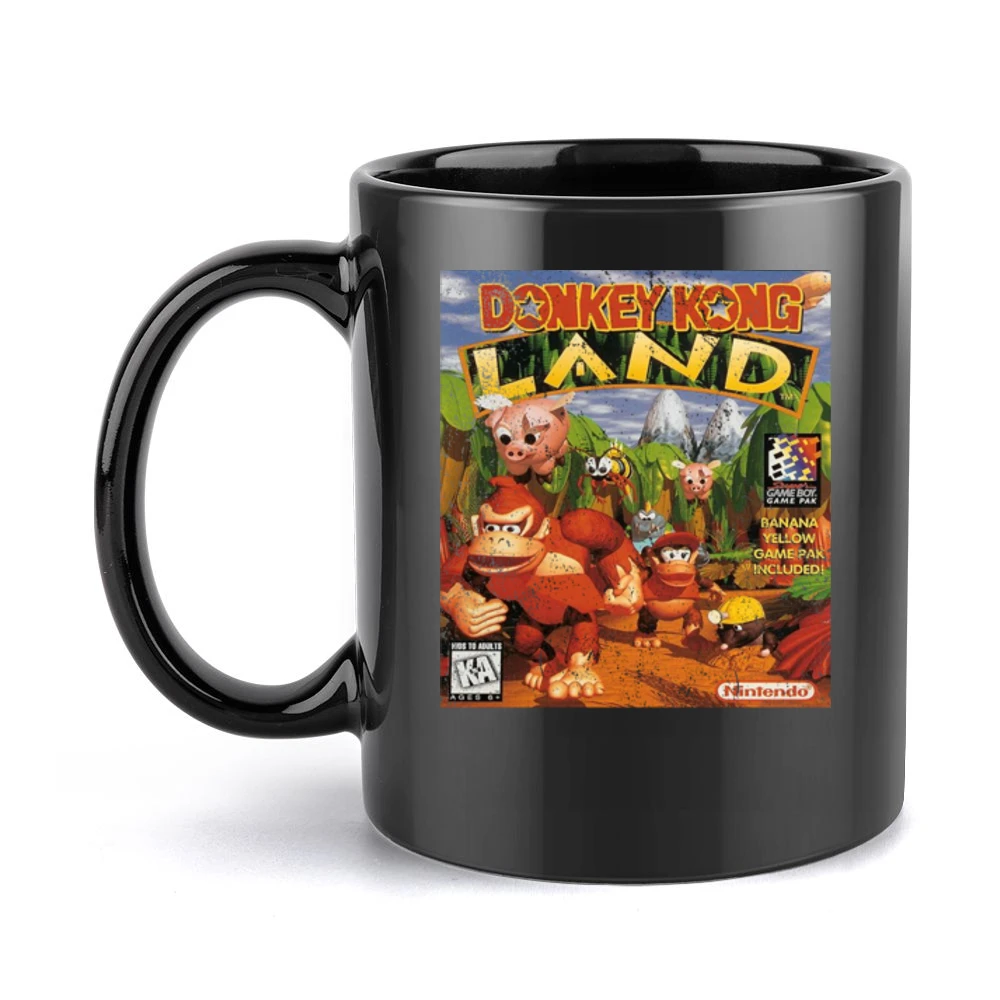 Donkey Kong Land Game Boy Nintendo Old School Retro Video Game Fan Dis Black Mug