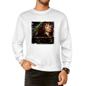 Donna Summer Donna Summer Album Cover Distressed Image European Size Pullover Sweater