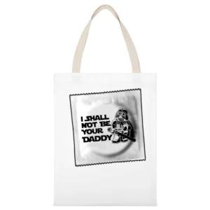 Dont Make Me Open This Whoop Ass White Canvas Tote Shopping Bag
