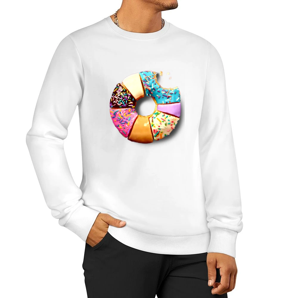 Donut Flavors Different Types Fun Food Tee Shirt Men Pullover Sweatshirt