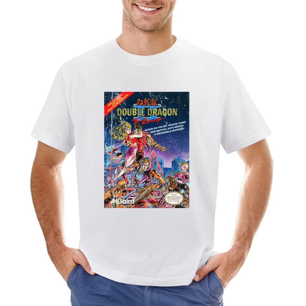 Double Dragon 2 Nes Nintendo Old School Retro Video Game Fan Distresse Asian Size Men T-Shirt