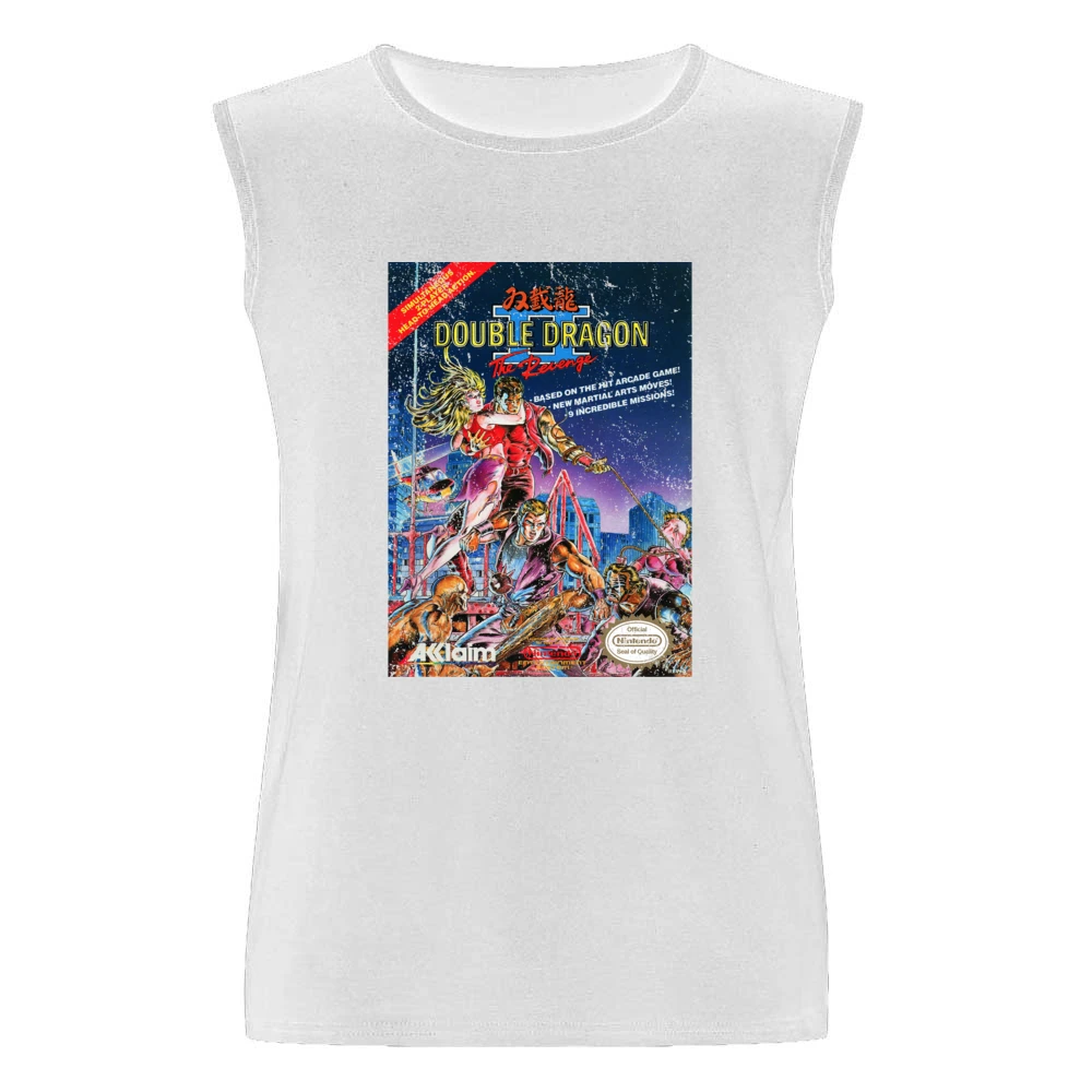 Double Dragon 2 Nes Nintendo Old School Retro Video Game Fan Distresse Men Sleeveless T-Shirt
