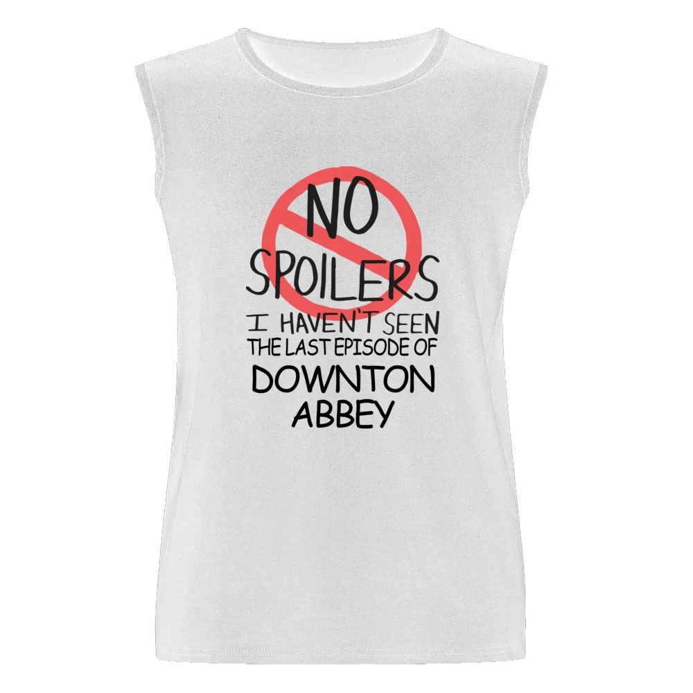 Downton Abbey No Spoilers Last Episode Tv Funny Men Sleeveless T-Shirt