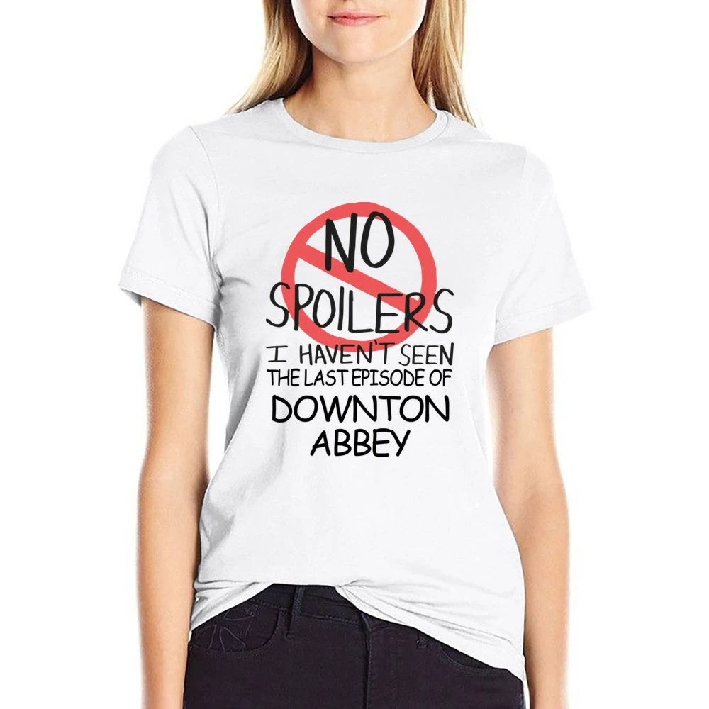 Downton Abbey No Spoilers Last Episode Tv Funny US Size Women Ladies T-shirt