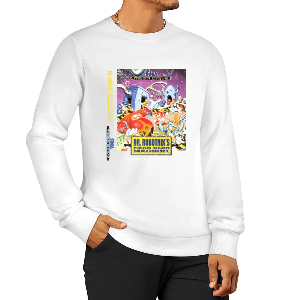 Dr Robotniks Mean Bean Machine Sega Genesis Old School Retro Video Gam Men Pullover Sweatshirt