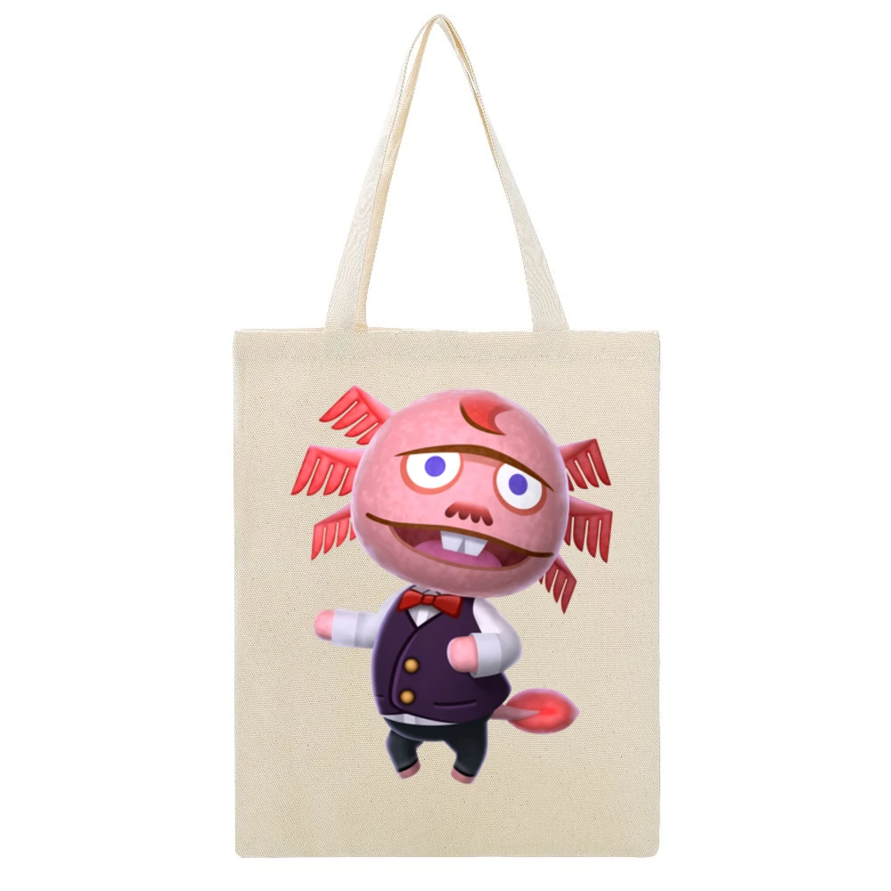 Dr Shrunk From Animal Crossing Nintendo Character Video Game Beige Canvas Tote Shopping Bag