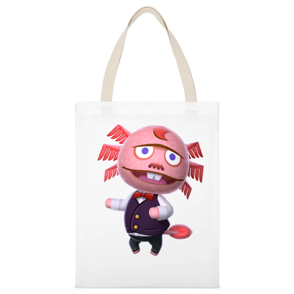 Dr Shrunk From Animal Crossing Nintendo Character Video Game White Canvas Tote Shopping Bag