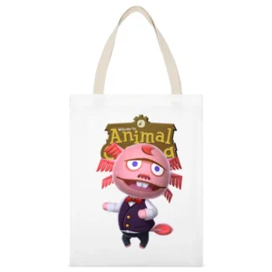 Dr Shrunk From Animal Crossing Nintendo Video Game Fan White Canvas Tote Shopping Bag