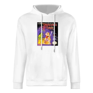 Dragons Lair Game Boy Nintendo Old School Retro Video Game Fan Distres European Size Men Hoodie