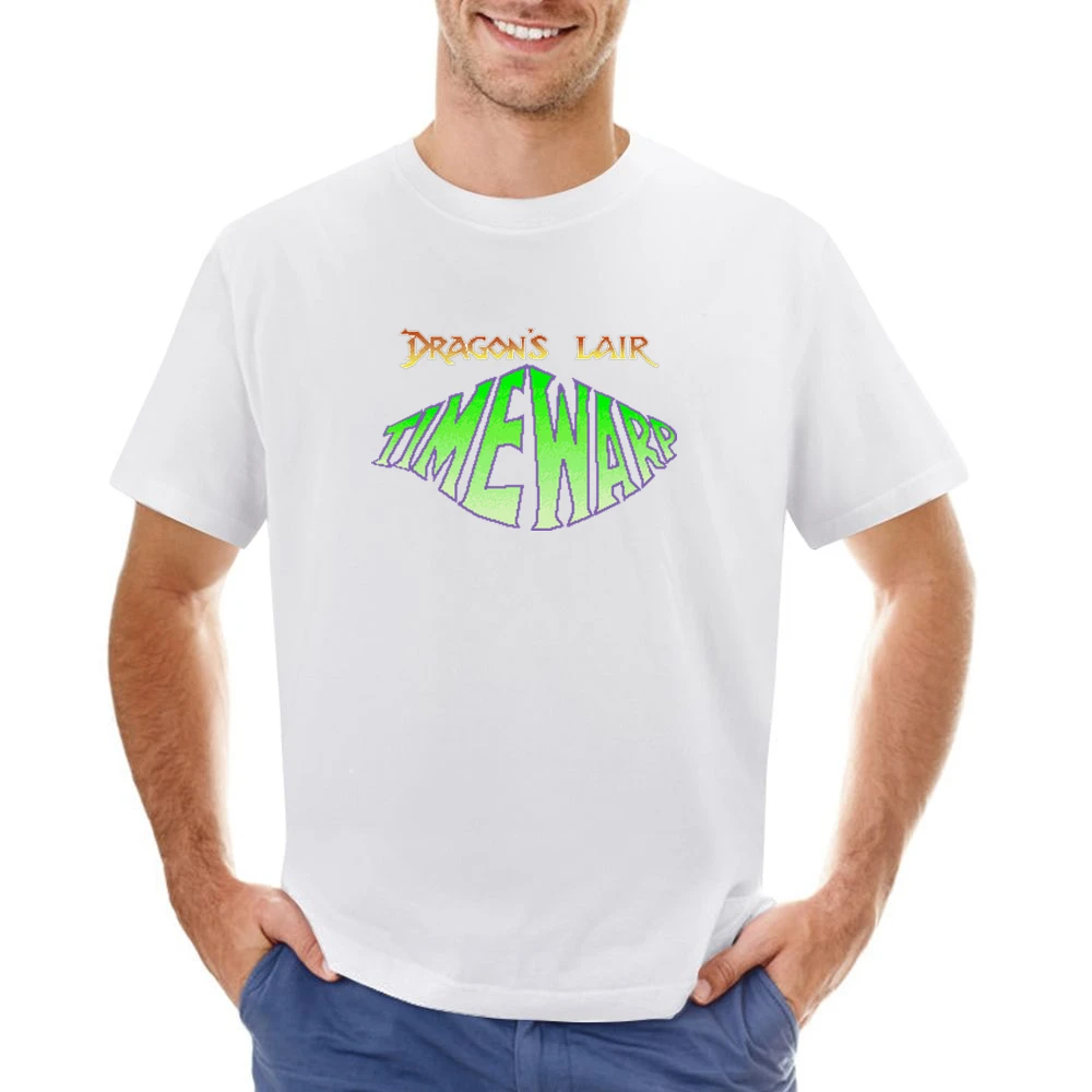 Dragon's Lair Timewarp Video Game Retro 80s Asian Size Men T-Shirt
