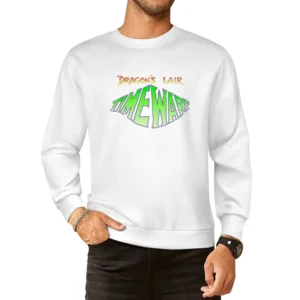 Dragon's Lair Timewarp Video Game Retro 80s European Size Pullover Sweater