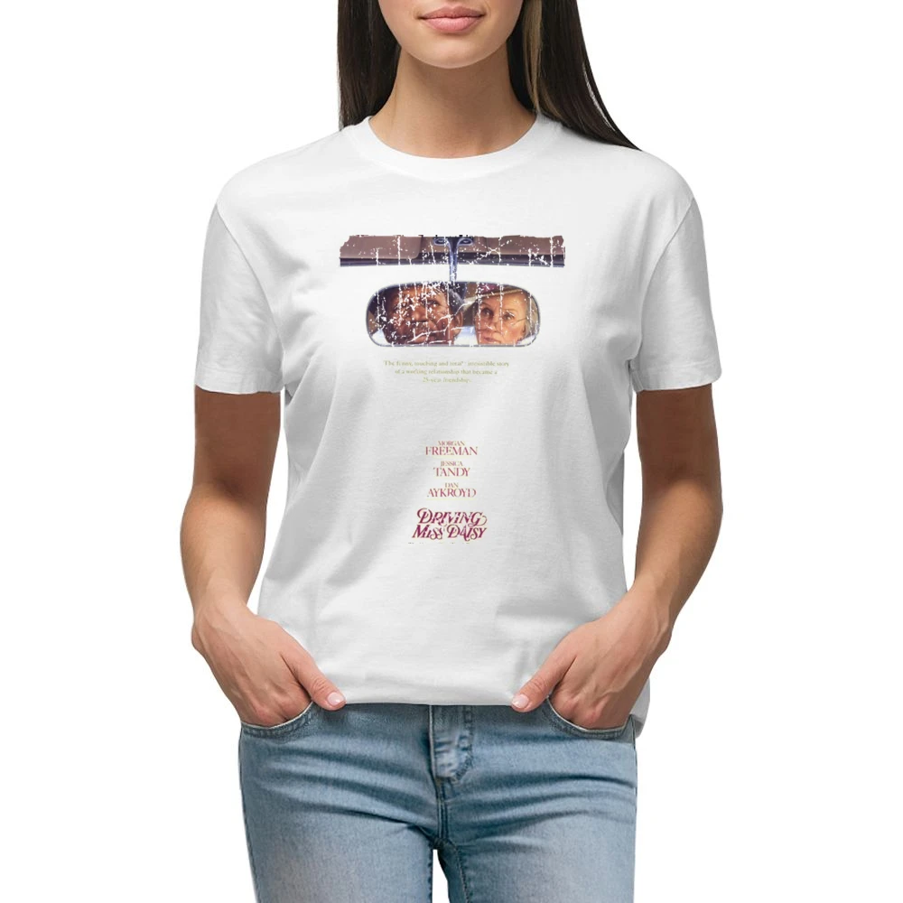 Driving Miss Daisy Movie Poster Retro Aged Look Premium Women Ladies T-shirt