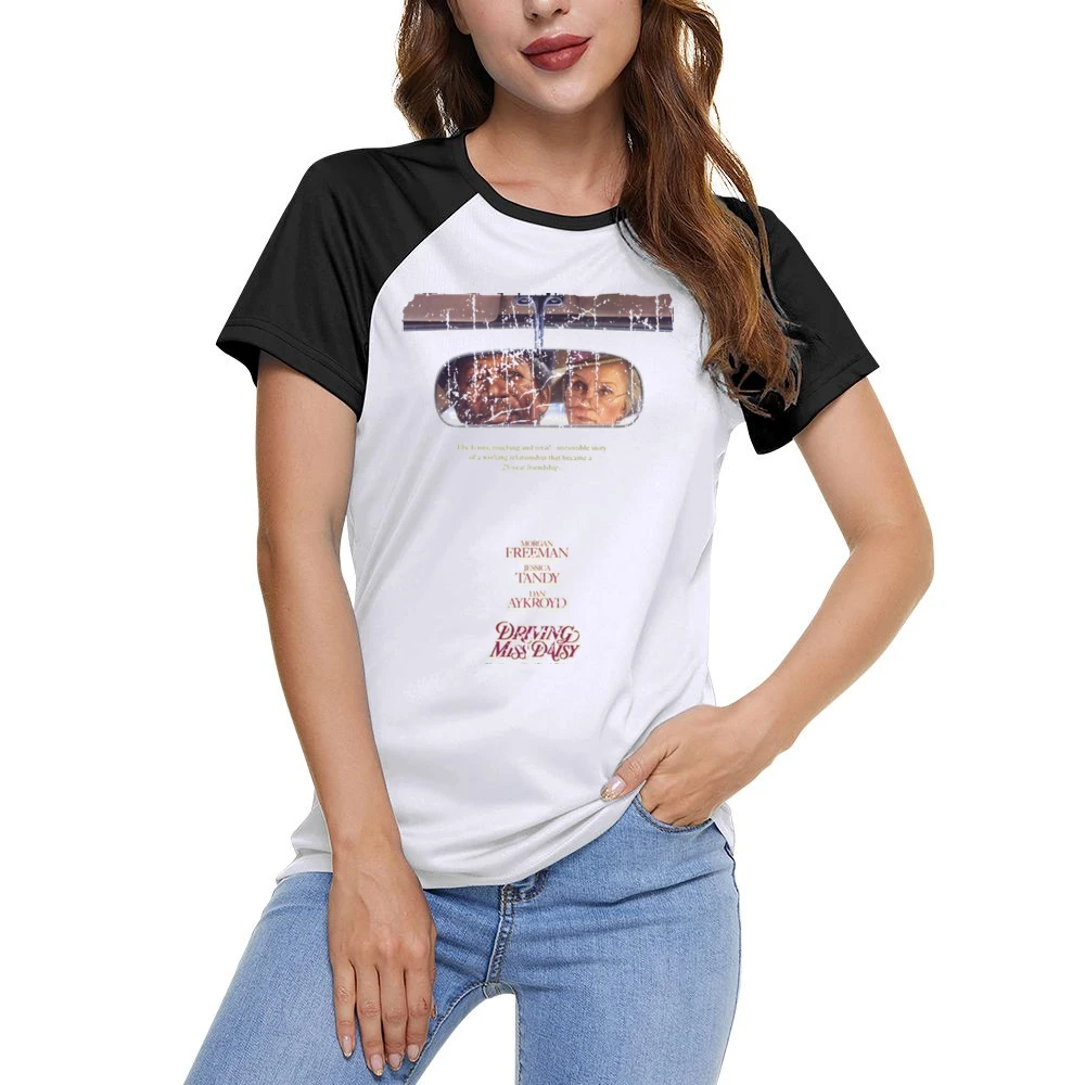 Driving Miss Daisy Movie Poster Retro Aged Look Women Ladies Short Sleeve T-Shirt