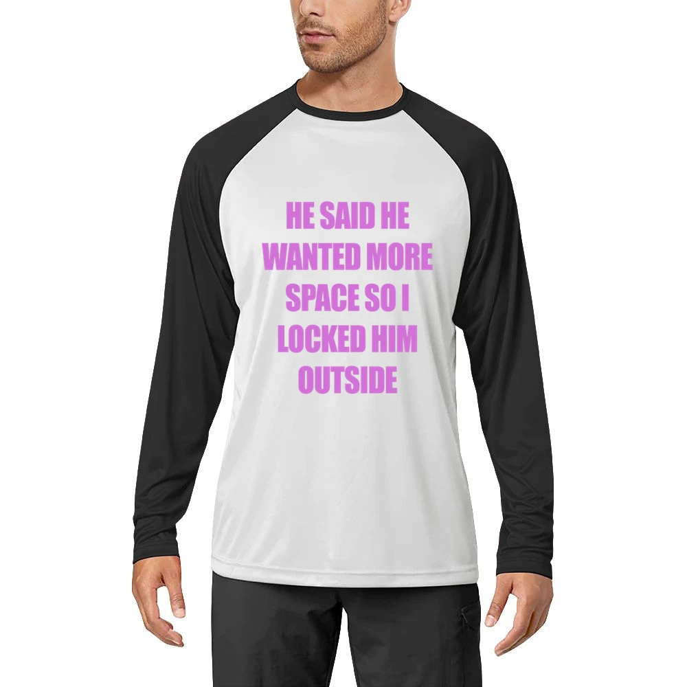 Dump Him Addison Rae Funny Locked Him Outside Graphic Ladies Men Long Sleeve T-Shirt