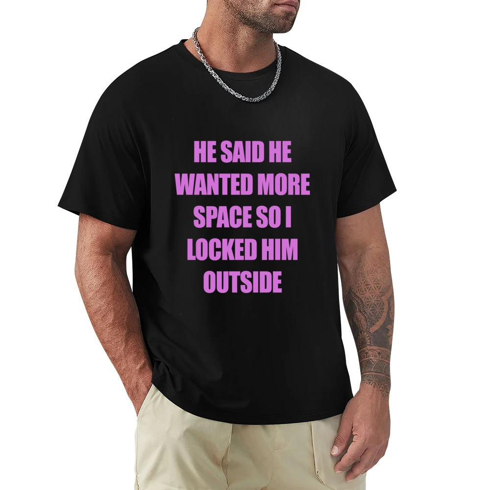 Dump Him Addison Rae Funny Locked Him Outside Graphic Ladies Premium Men T-shirt