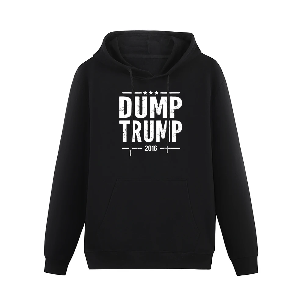 Dump Trump 2016 American US Political Election Graphic Men Hoodie With Pocket