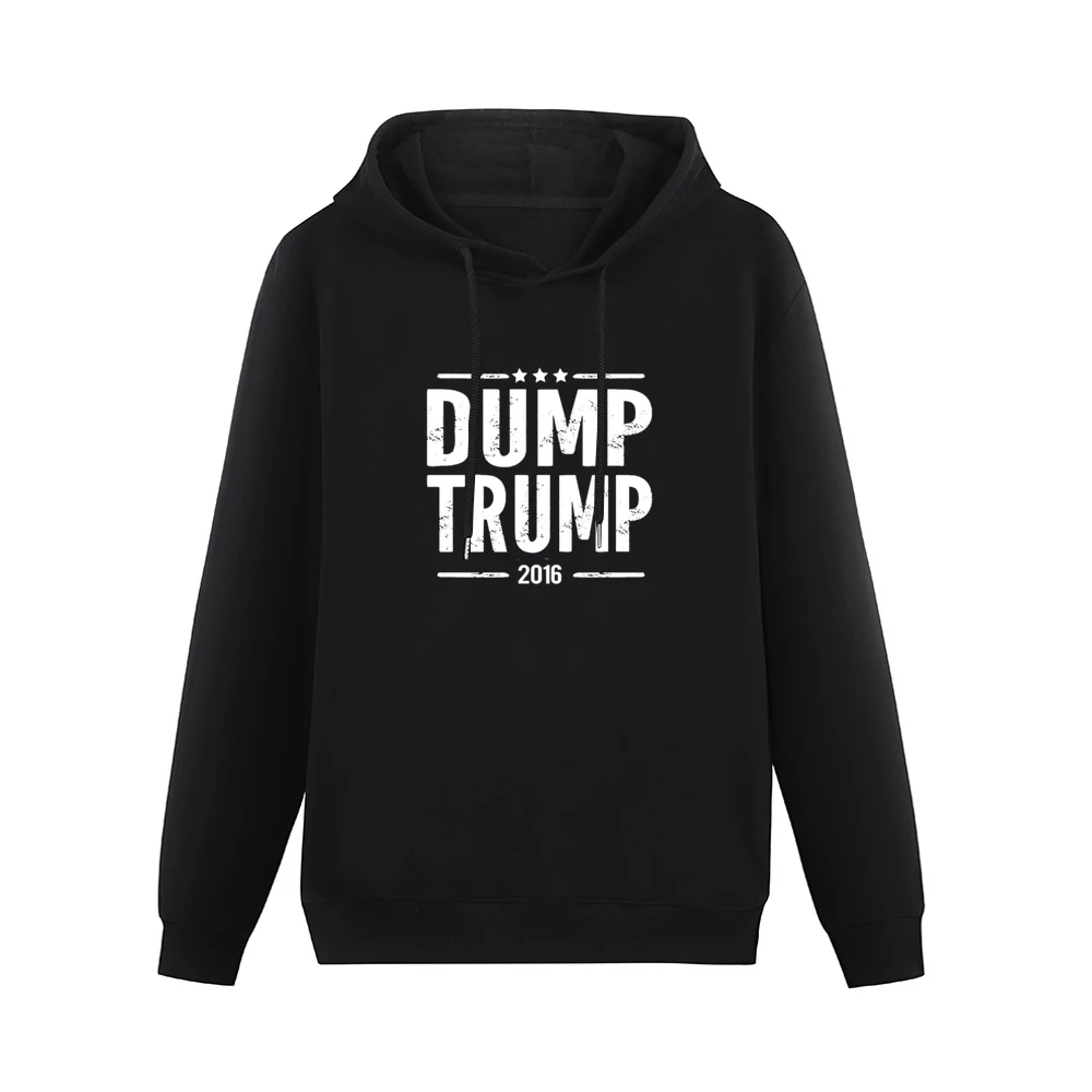 Dump Trump 2016 American US Political Election Graphic Men Hoodie Without Pocket