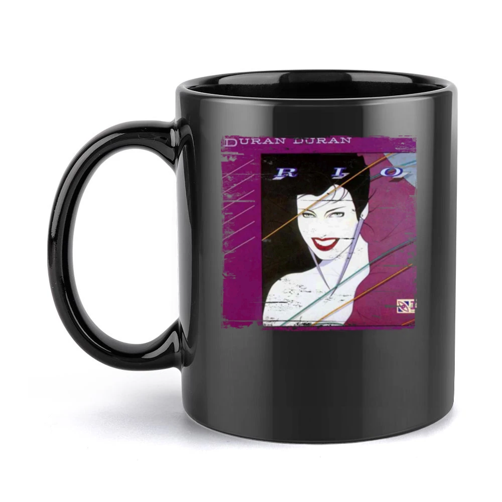 Duran Duran Rio Album Cover Distressed Image Black Mug