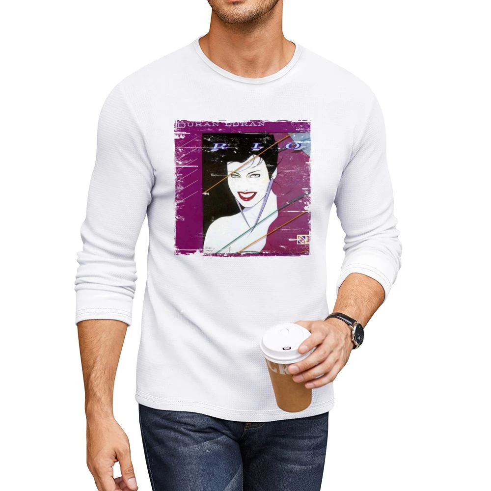 Duran Duran Rio Album Cover Distressed Image Men CrewNeck Long Sleeve T-Shirt