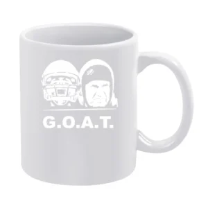 Dynamic Duo Tom Brady Bill Belichick Goat New England Football White Mug