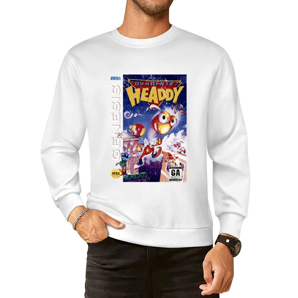 Dynamite Headdy Sega Genesis Old School Retro Video Game Fan Distresse European Size Pullover Sweater