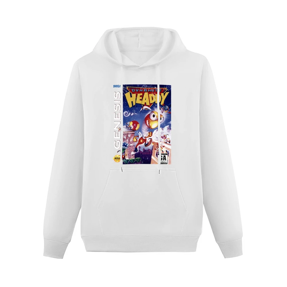 Dynamite Headdy Sega Genesis Old School Retro Video Game Fan Distresse Men Hoodie With Pocket