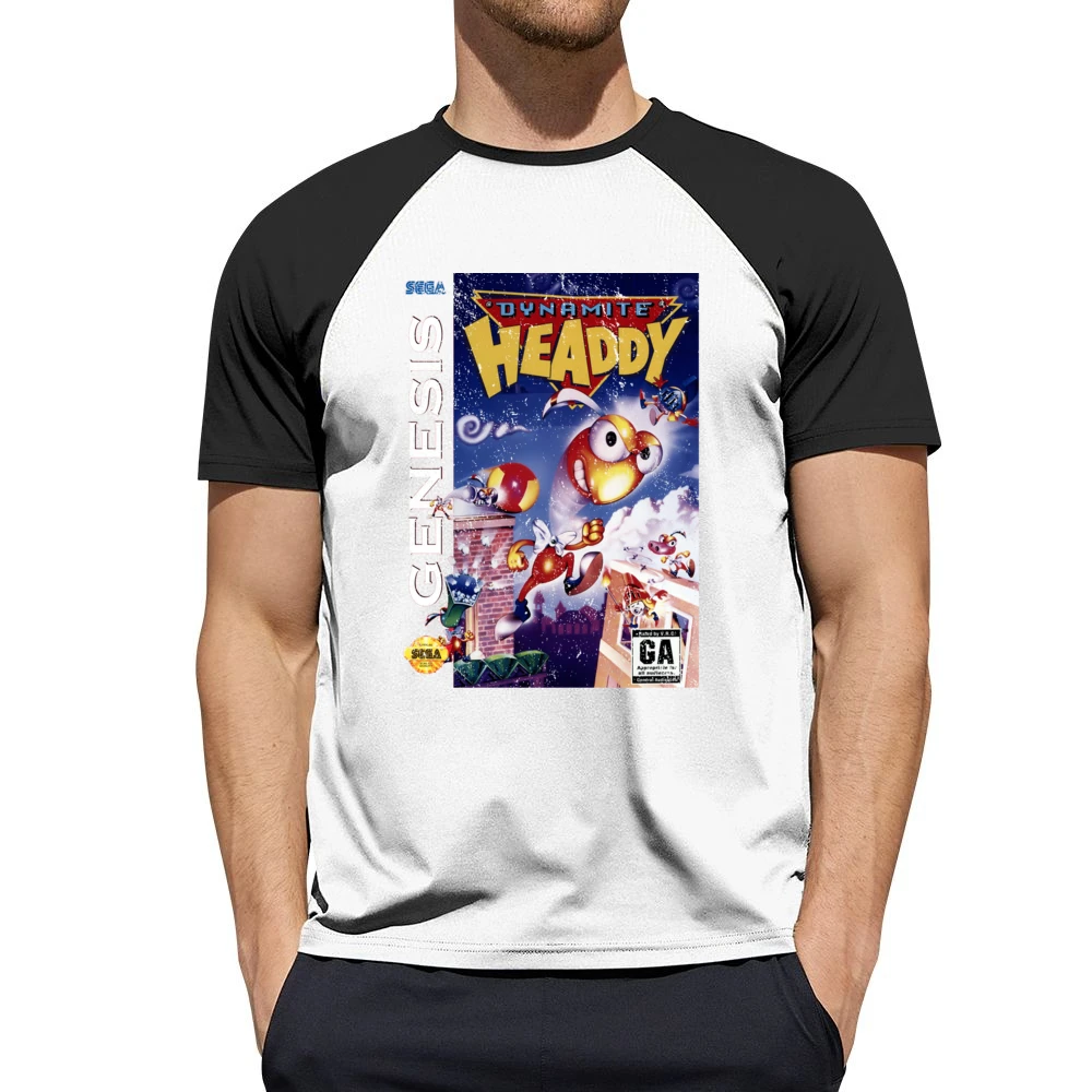 Dynamite Headdy Sega Genesis Old School Retro Video Game Fan Distresse Men Short Sleeve T-Shirt