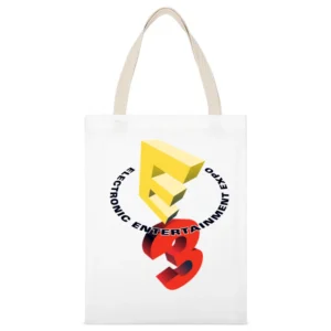 E3 Electronic Entertainment Expo Video Game Fan White Canvas Tote Shopping Bag