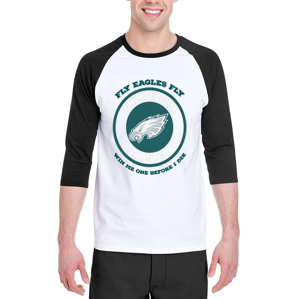Eagles Win One Before I Die Football Team Men 3/4 Sleeve T-Shirt