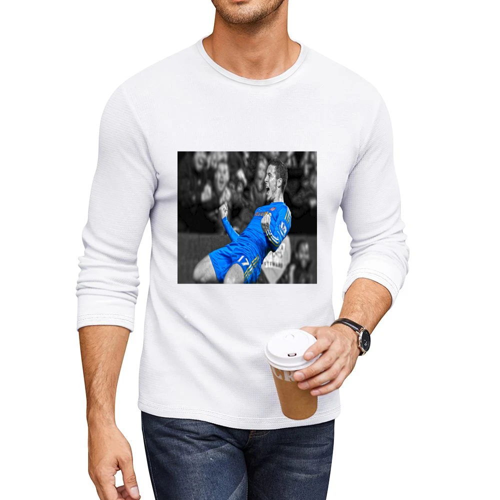 Eden Hazard Tshirt Chelsea (all styles and colors available) Men CrewNeck Long Sleeve T-Shirt