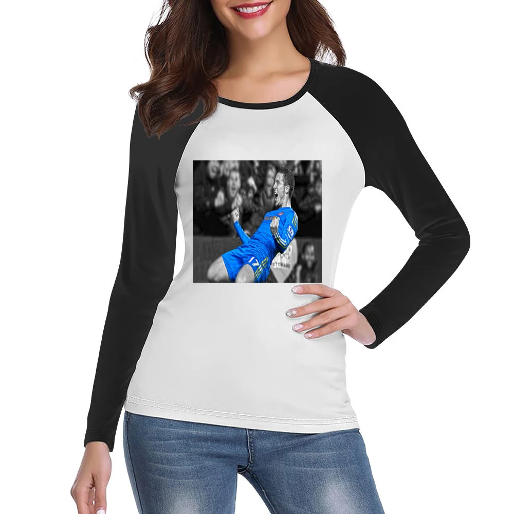 Eden Hazard Tshirt Chelsea (all styles and colors available) Women Ladies Long Sleeve T-Shirt