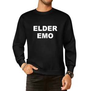 Elder Emo Funny Punk Rock Popular Graphic European Size Pullover Sweater