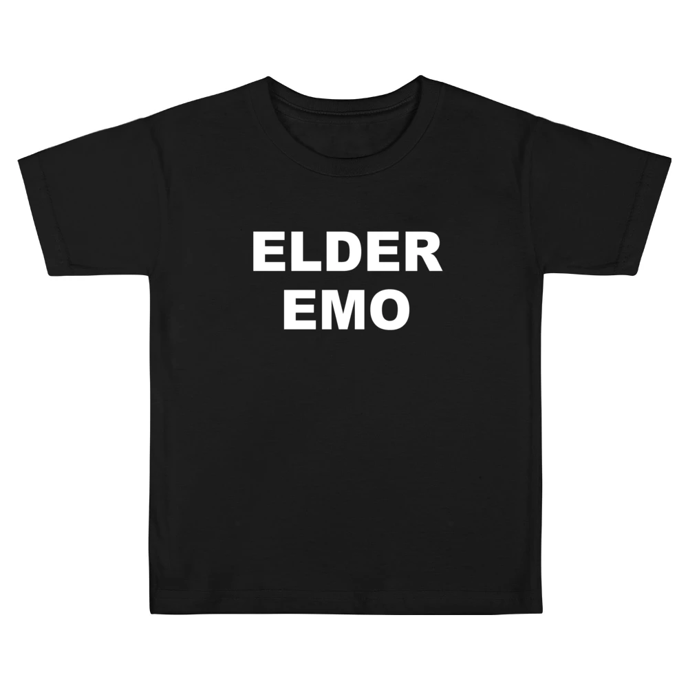 Elder Emo Funny Punk Rock Popular Graphic Kids Boys Girls T-Shirt