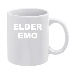 Elder Emo Funny Punk Rock Popular Graphic White Mug