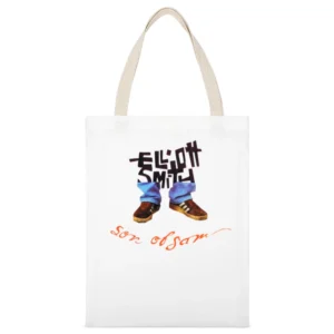 Elliott Smith Music White Canvas Tote Shopping Bag