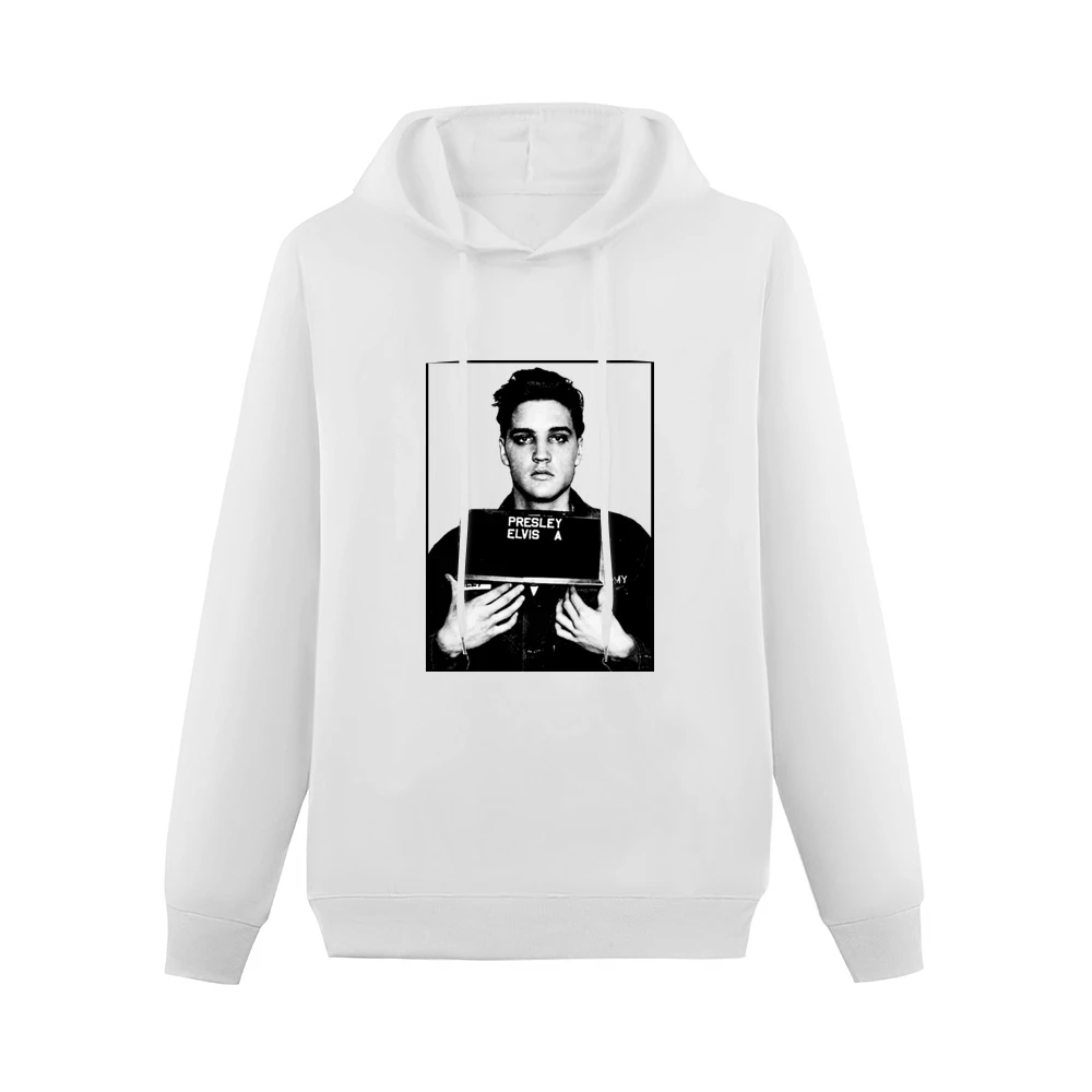 Elvis Presley Celebrity Mug Shot Grunge Graphic Men Hoodie Without Pocket