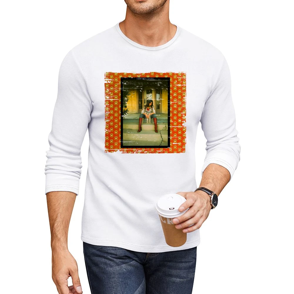 Emmylou Harris Elite Hotel Album Cover Distressed Image Men CrewNeck Long Sleeve T-Shirt