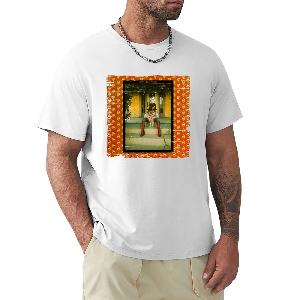 Emmylou Harris Elite Hotel Album Cover Distressed Image Premium Men T-shirt