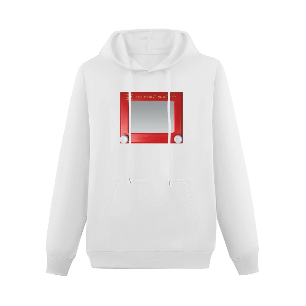Etch A Sketch Fun Cool Vintage Graphic Retro 80s Toy Men Hoodie With Pocket