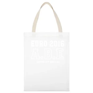 Euro 2016 Football Anyone But England Funny Popular Soccer Graphic Fan White Canvas Tote Shopping Bag