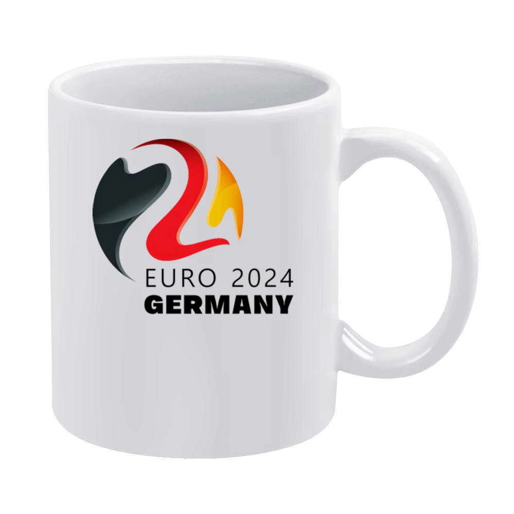 Euro 2024 Germany Host Nation Soccer Football White Mug