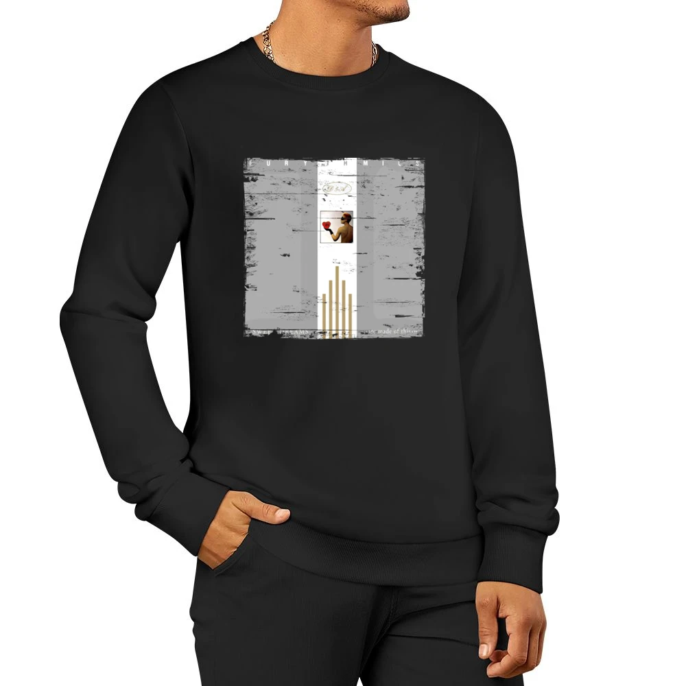 Eurythmics Sweet Dreams Are Made Of This Album Cover Distressed Image Men Pullover Sweatshirt
