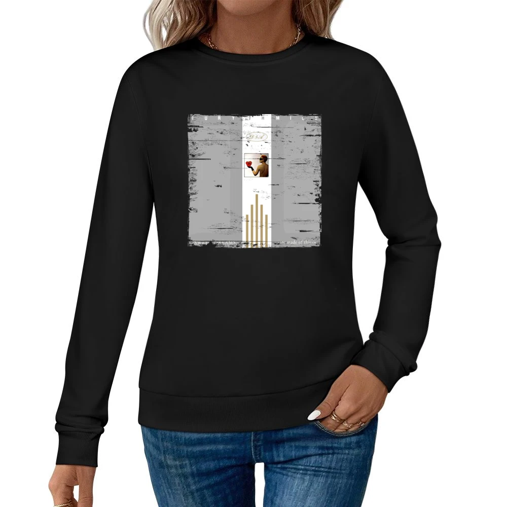 Eurythmics Sweet Dreams Are Made Of This Album Cover Distressed Image Women Pullover Sweatshirt