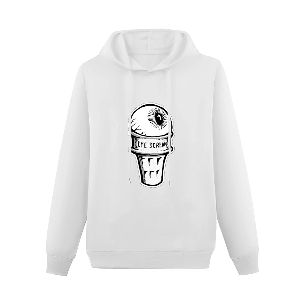 Eye Scream Ice Cream Fun Graphic Tee Shirt Men Hoodie Without Pocket