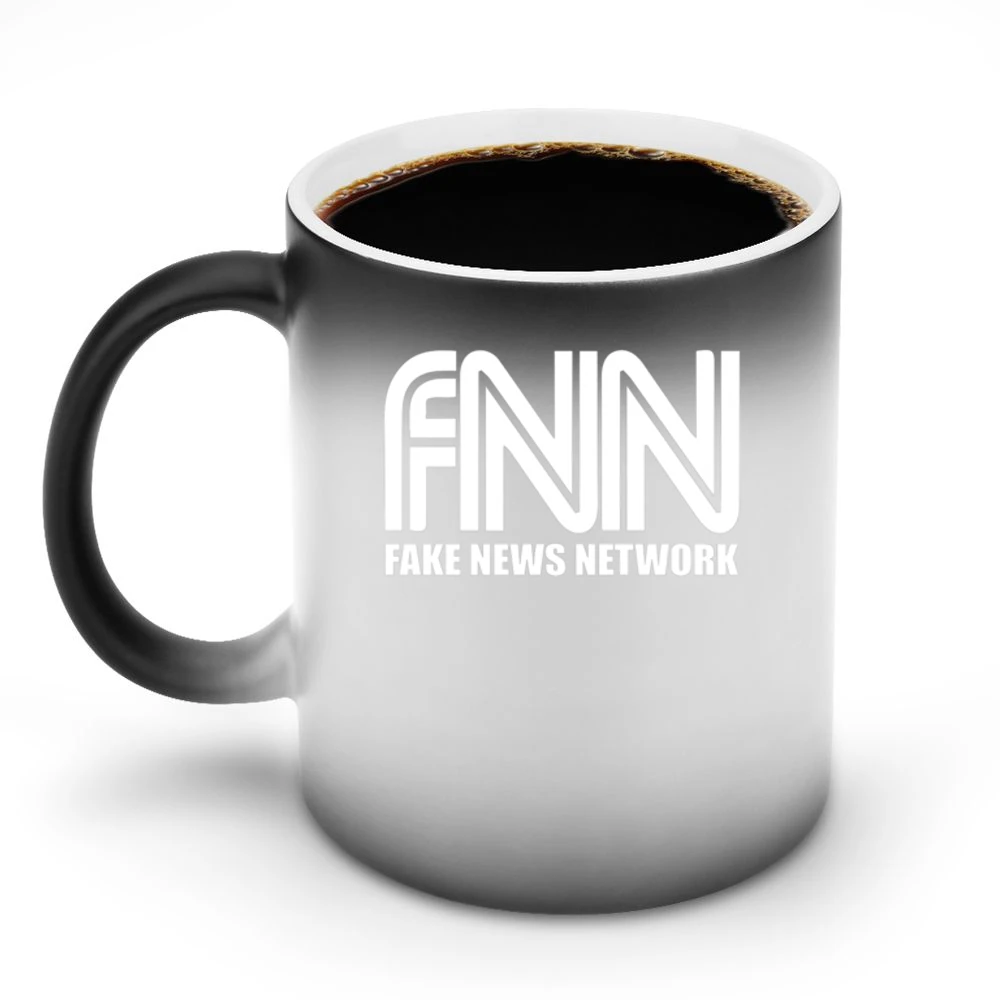 Fake News Network Funny Trump Parody Graphic Tv Show Discoloration Mug